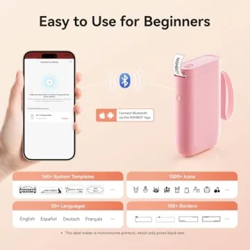 NIIMBOT D11 Portable Wireless Label Maker USB Rechargeable