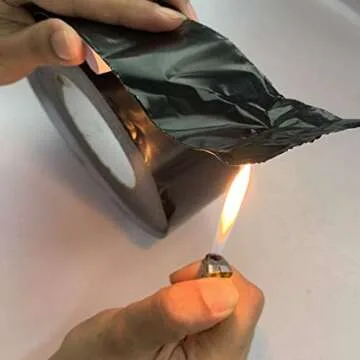 LLPT Aluminum Black Foil Tape 2 Inches x 55 Yards 3.94 Mil Heavy Duty Adhesive HVAC Sealing Hot Cold Air Duct Tape for Pipe Metal Repair (BF255)