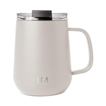 Simple Modern Travel Coffee Mug with Lid and Handle | Insulated Stainless Steel Coffee Tumbler | Voy...