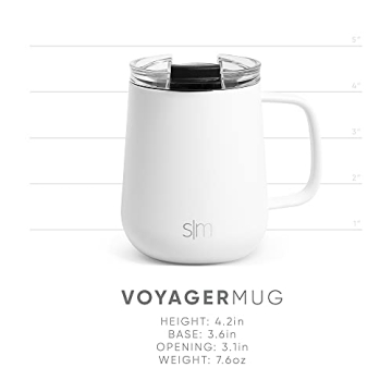 Simple Modern Travel Coffee Mug | Insulated Stainless Steel Tumbler | 12oz