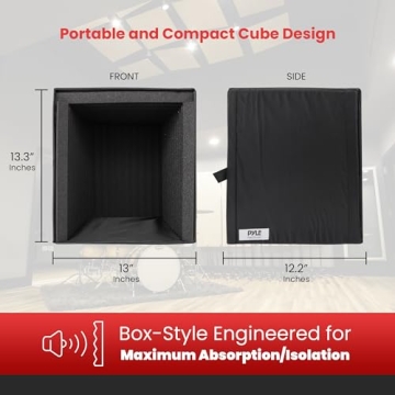 Pyle Recording Shield Box - Sound Dampening Filter