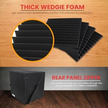 Pyle Recording Shield Box - Sound Dampening Filter