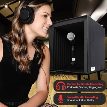 Pyle Recording Shield Box - Sound Dampening Filter