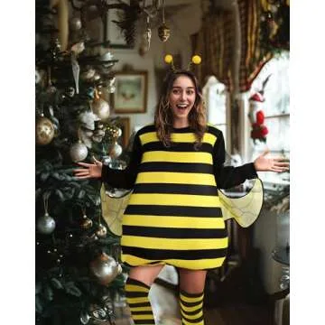 HOMELEX Bumble Bee Costume for Women Fun Halloween Outfit