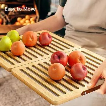 Fast Drying Diatomaceous Kitchen Dish Mat with Bamboo Design