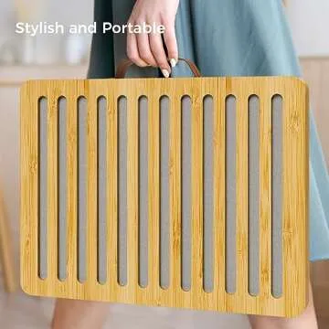 Fast Drying Diatomaceous Kitchen Dish Mat with Bamboo Design