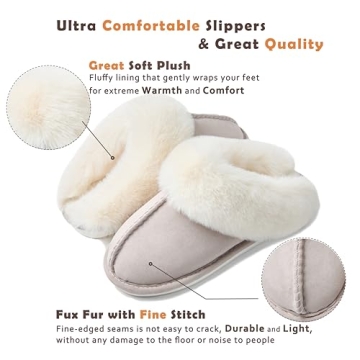 Donpapa Women's Memory Foam Slippers for Ultimate Comfort