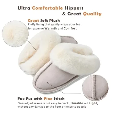 Donpapa Women's Memory Foam Slippers for Ultimate Comfort