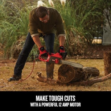 CRAFTSMAN 16 Inch 12 Amp Electric Chainsaw Perfect for Home Use