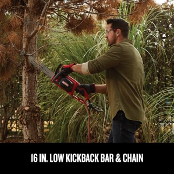 CRAFTSMAN 16 Inch 12 Amp Electric Chainsaw Perfect for Home Use