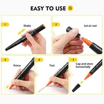 Magicfly 24 Colors Acrylic Paint Markers, Double-Sided Acrylic Paint Pens with Reversible Tip for Rock Painting, Stone, Ceramic, Glass, Wood, Waterproof, Non-toxic, Quick-Drying