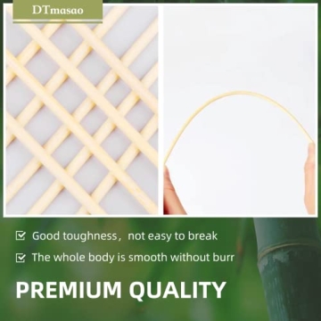 DTmasao 200PCS 10 inch Bamboo Skewers for wooden sticks， BBQ，Appetiser，Fruit，Cocktail，Kabob，Chocolate Fountain，Grilling，Kitchen，crafting and Party. Φ=3mm, More Size Choices 6"/8"/10"/12"/36"