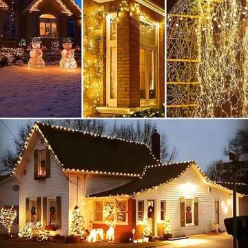 4-Pack 33FT 100 LED Fairy Lights Battery Operated with Remote & Timer, Waterproof Twinkle String Lights Outdoor Indoor 8 Modes for Bedroom Classroom Dorm DIY Christmas Party Garden Tree (Warm White)
