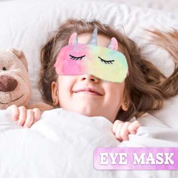 LINAYE Unicorn Gifts for Girls Age 6-8, Unicorn Gifts Box for Girls Age 5 6 7 8, Christmas Birthday Gifts for Girls Unicorn Christmas Basket for Girls