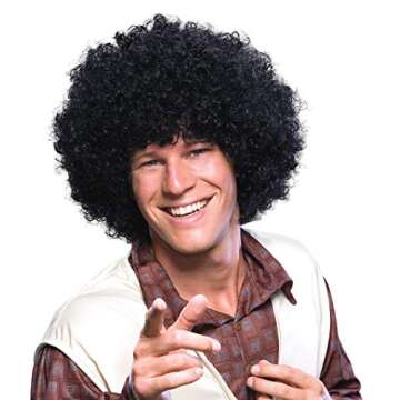 Rubie's girls Humor Wigs, Mid Length Afro, Black Party Supplies, Black, One Size US