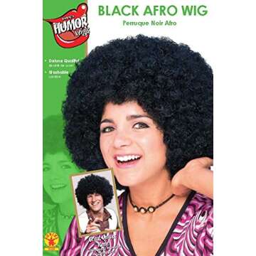 Rubie's Black Afro Wig Perfect for Every Occasion