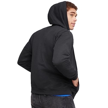 Hanes Men's EcoSmart Zip Hoodie - Black, X-Large
