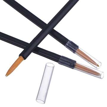 eBoot 100 Pack Disposable Eyeliner Brush Applicator Cosmetic Eye Wands Makeup Tool