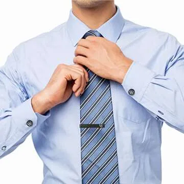 Personalized Initial Cufflinks Tie Clip Set for Men