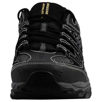 Skechers mens Afterburn M. Fit fashion sneakers, Black, 12 US