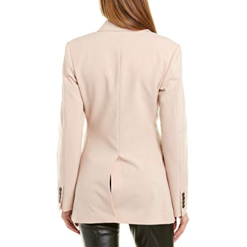 Theory Women's Petal Pink Overlap Blazer - Size 4
