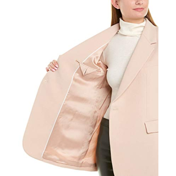 Theory Women's Petal Pink Overlap Blazer - Size 4