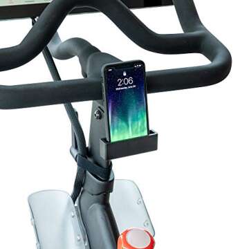 TrubliFit Metal Phone Holder for Peloton Bike - Custom Aluminum Accessory