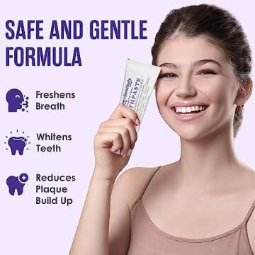 SprinJene Fluoride Free Toothpaste for Sensitive Teeth & Gum Fresh Breath Helps Dry Mouth Natural No...