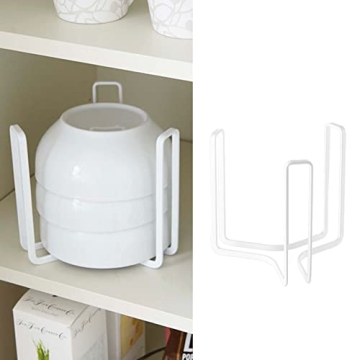 2PCS Dinnerware Bowl Plate Holder ,Bowl Holders Organizer Fit for 6.5 Inches Diameters Bowl, Metal B...