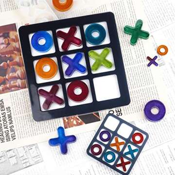 Yotijar Silicone Mold for DIY Tic Tac Toe Crafts