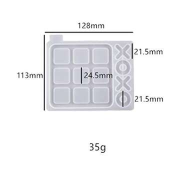Yotijar Silicone Mold for DIY Tic Tac Toe Crafts