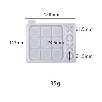 Yotijar Silicone Mold for DIY Tic Tac Toe Crafts