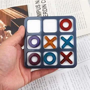 Yotijar Silicone Mold for DIY Tic Tac Toe Crafts