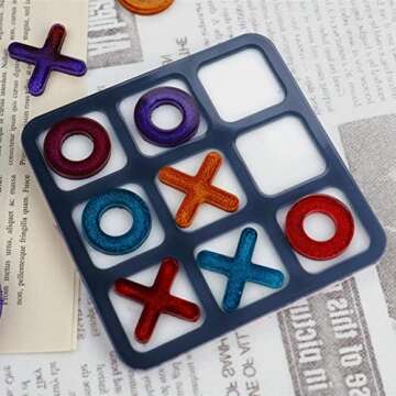 Yotijar Silicone Mold for DIY Tic Tac Toe Crafts