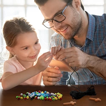 Engaging DIY Wood Cross Necklace Set for Kids