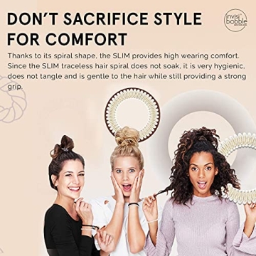invisibobble SLIM Spiral Hair Ties - Stay Gold Edition