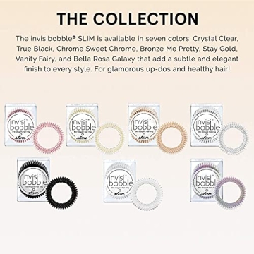 invisibobble SLIM Spiral Hair Ties - Stay Gold Edition