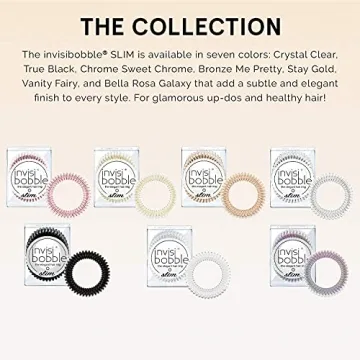invisibobble SLIM Spiral Hair Ties - Stay Gold Edition