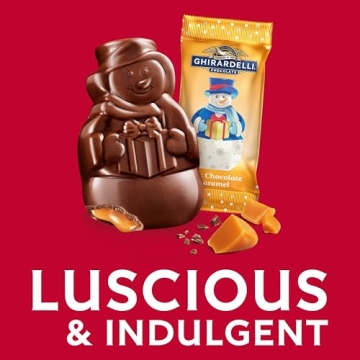 GHIRARDELLI Chocolate Caramel Snowmen 5.8 oz Holiday Treats