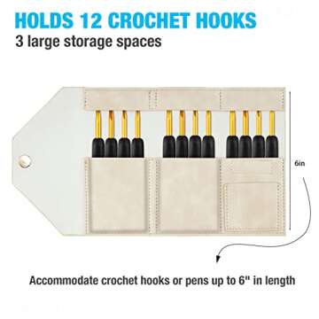 NiArt Eco-Friendly Crochet Bag Organizer with Magnetic Design