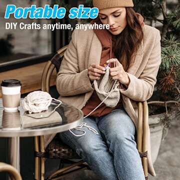 NiArt Eco-Friendly Crochet Bag Organizer with Magnetic Design