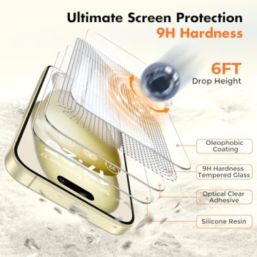 UNBREAKcable Screen Protector for iPhone 16 - 2 Pack