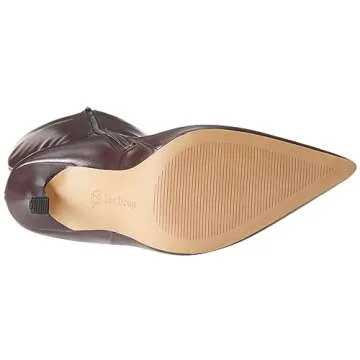The Drop Women's Gemini Tall Heeled Boot Wine, 9