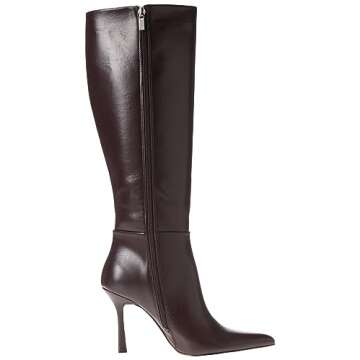 The Drop Women's Gemini Tall Heeled Boot Wine, 9