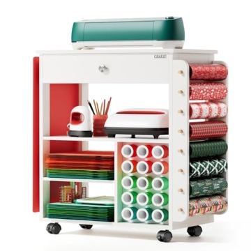 Craft Cart Organizer for Cricut Storage Table and More