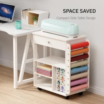 Craft Cart Organizer for Cricut Storage Table and More