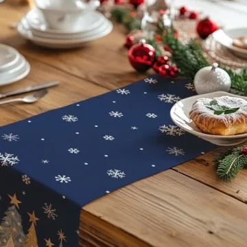 GEEORY Christmas Table Runner - Holiday Table Decor
