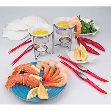 Nantucket Seafood Natural Baking Sea Shells Set of 4