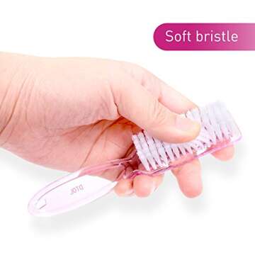 Yesker Handle Nail Hand Scrubbing Cleaning Brush-10 Pcs