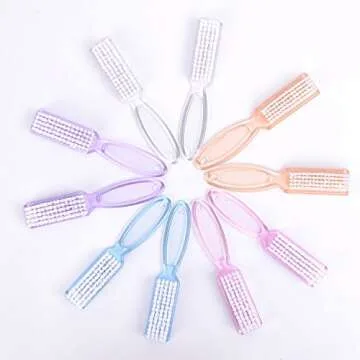 Yesker Handle Nail Hand Scrubbing Cleaning Brush-10 Pcs